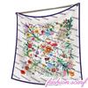 90Cm Modern Fashion Twill Silk Tulip Plant Flower Ladies Sunscreen Shawl Large Square Scarf Scarf Silk Scarf