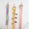1Pc Wire Storage Pendant Strip Line Nordic Wind Woven Cartoon Wood Hairpin Finishing Wall Decoration
