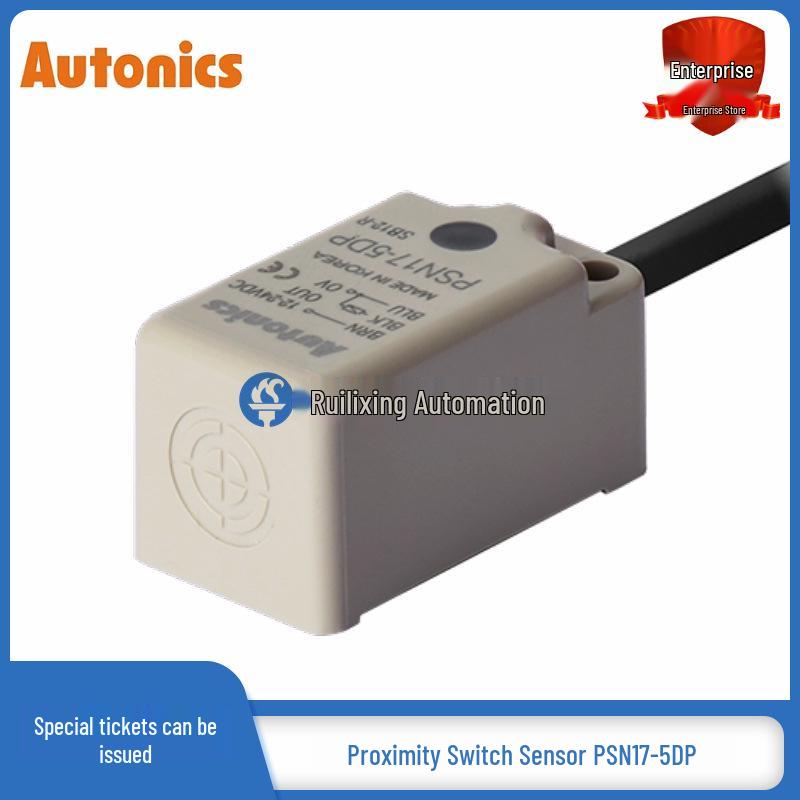 Ten Autonics PSN17-5DP Square Inductive Proximity Sensors 5mm Detection Distance