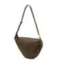 Athe Vanessabruno [Feve] Khaki Suede Fabric Febe Shoulder Bag M Aaba5F105K2