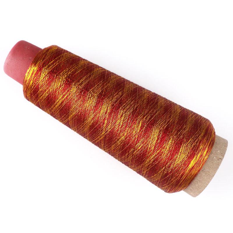 Gold & Silver Computer Embroidery Thread: DIY Handmade Cross Stitch, Single Strand, Bright Metal Wire.