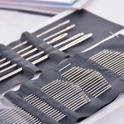 55 Stück/Los Nähnadeln Set 15cm Edelstahl Nadeln für Leder Stecknadeln