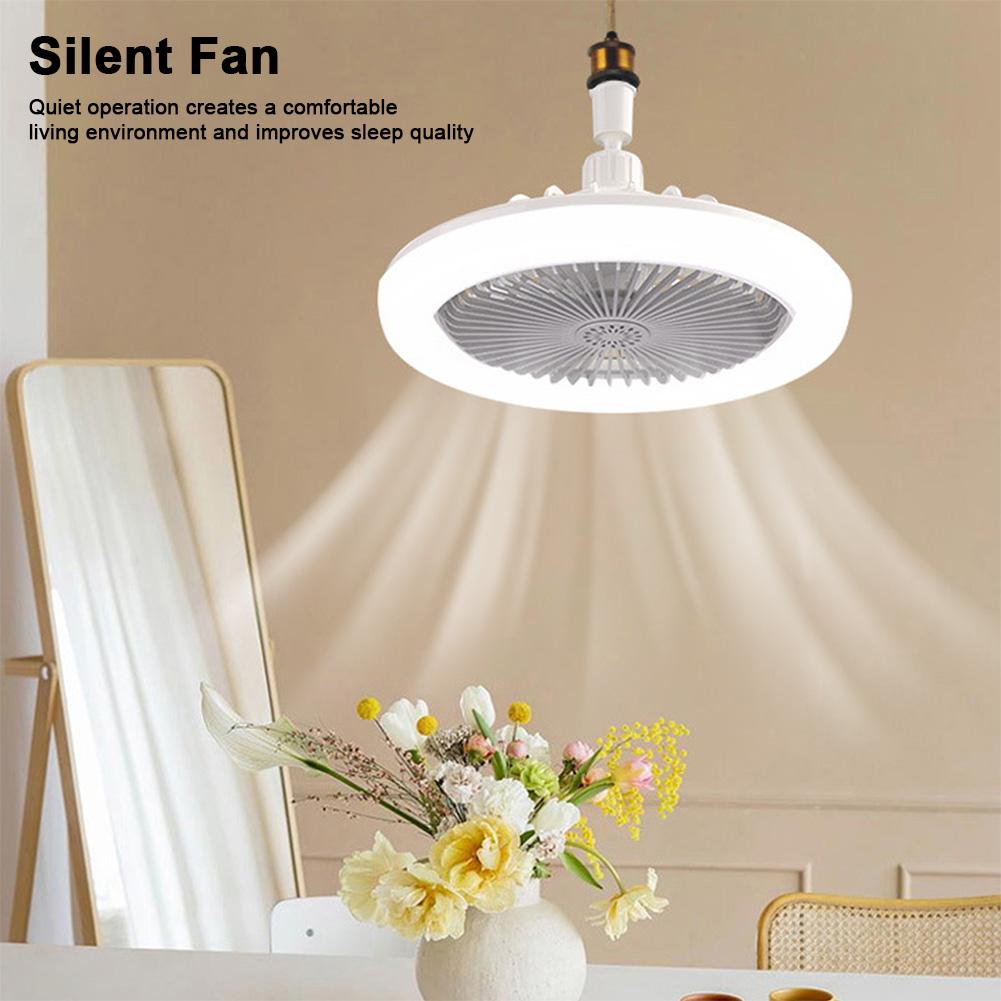 2In1 Three-speed LED Fan Light Aromatherapy Modern Ceiling Fan with Lights Remote Control Small Silent Ceiling Fan for Bedroom