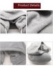 U-Shaped Hooded Neck Pillow with Hat, Cotton Micro-Particle Travel Pillow for Airplane or Nap