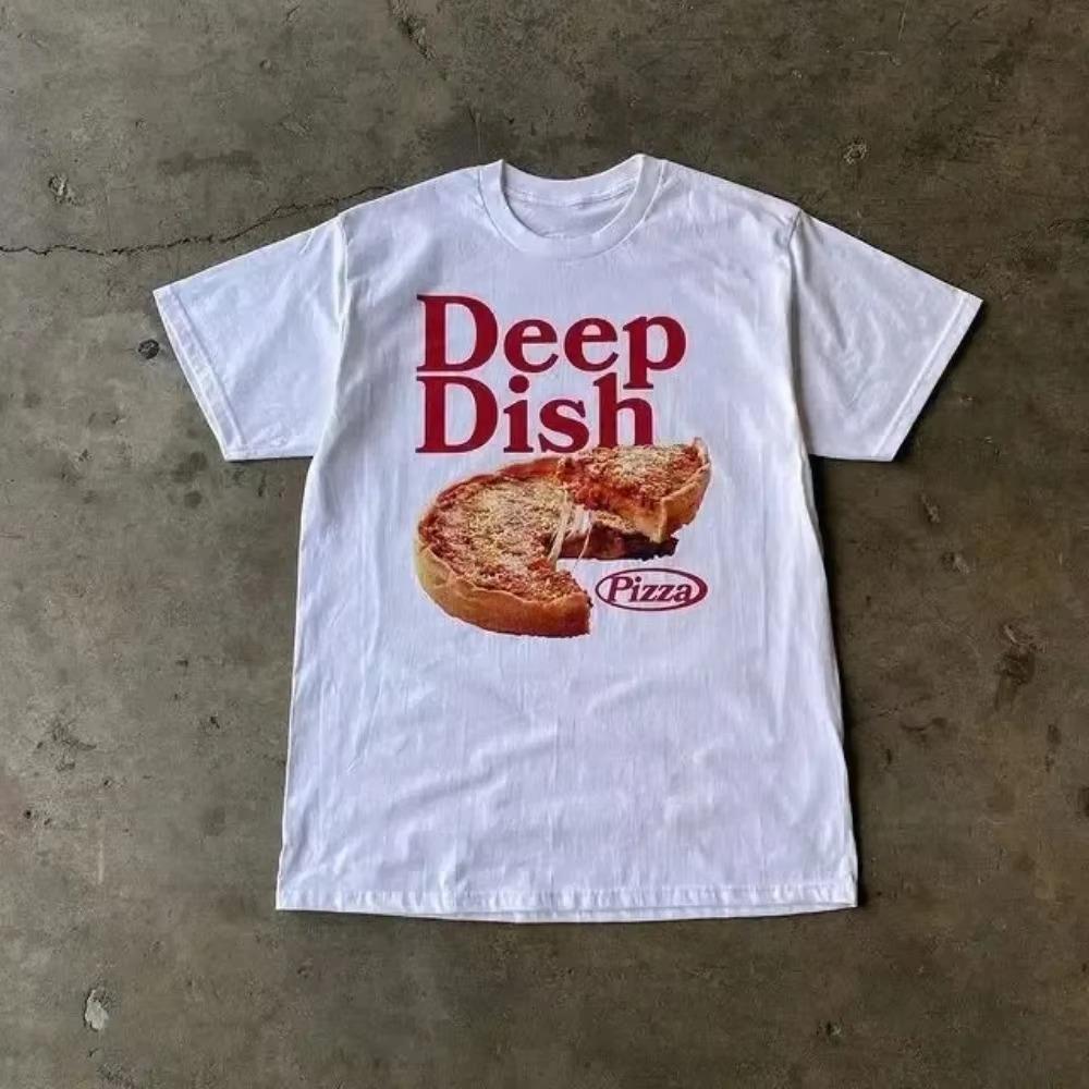 Sommermote Heavyweight Retro menns engelske bokstaver 100 % bomull trykt rundhals Høykvalitets Casual Fitness Street T-skjorte