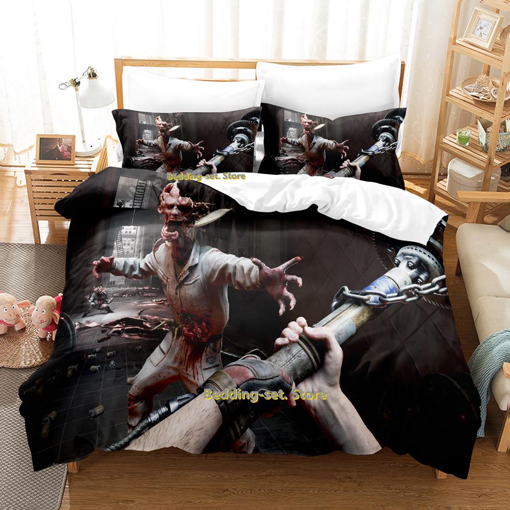 Atomic Heart Bettwäsche-Set Einzelbett Doppelbett Vollgröße Queen-Size King-Size Bettwäsche-Set für Erwachsene Kinder Schlafzimmer Dreiteilige Sets 3D-Druck Anime Bettwäsche