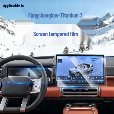Tempered Glass Screen Protector for 2025-2026 Fangchengbao Ti7 Navigation Display