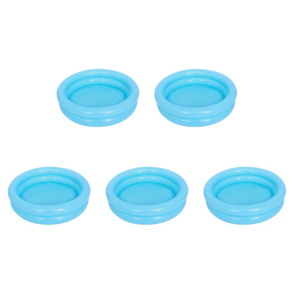 1-5PCS Outdoor Inflatable Round Fish Pond Kids Fishing Game Toy Portable Inflatable Play Pool for Home Backyard Water Activity