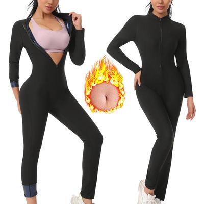 Damen Formgebender Schweißtreibender Fitness-Jumpsuit für Laufen und Yoga