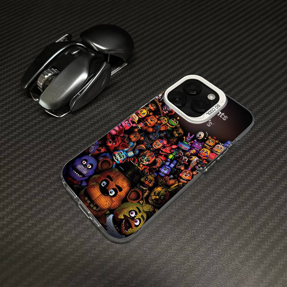F-FNAF Five-nights-At-Freddys Phone Case For iPhone 17 16 15 14 13 12 11 Pro Max Plus Pro Colorful Shell