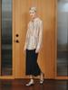 Reply Wool Blend Slit Skirt_Black