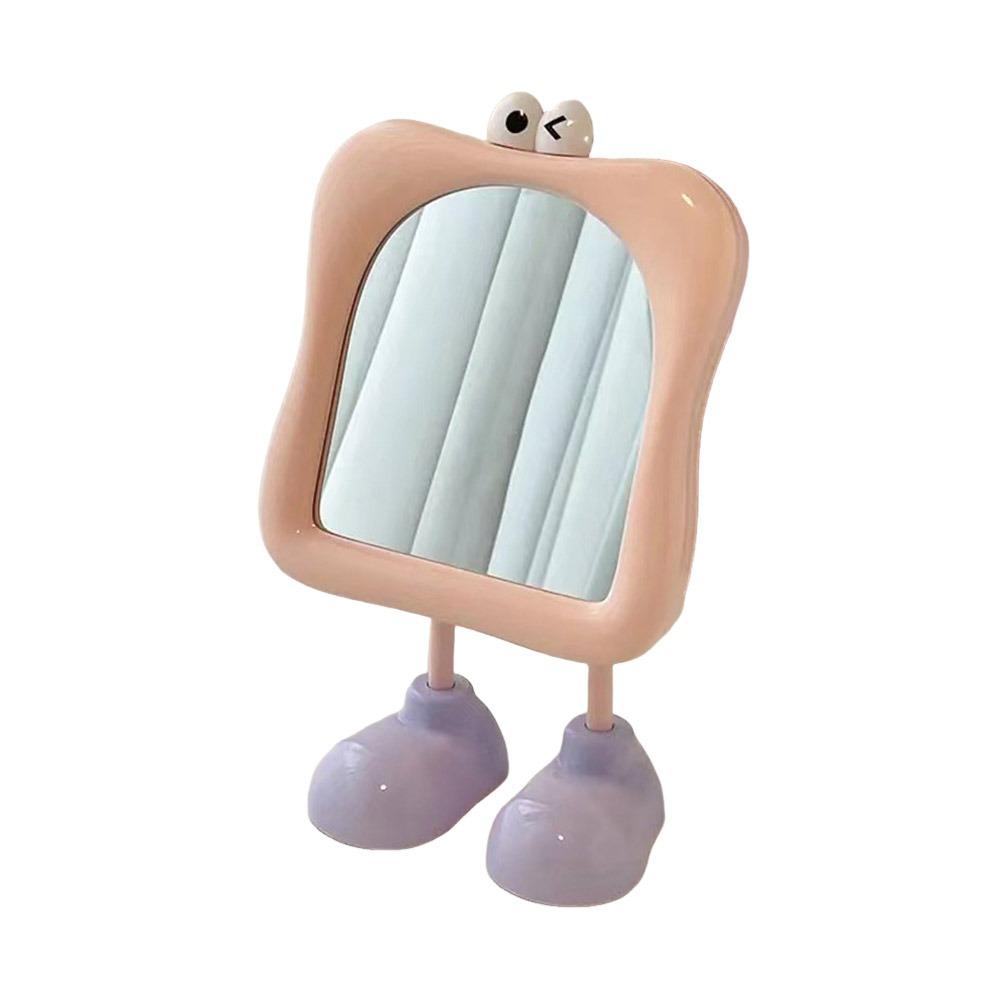 

Универсальное зеркало для макияжа Настольное зеркало для туалетного столика Портативное зеркало для одевания розовый