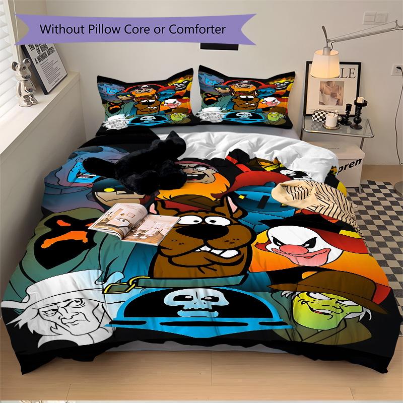 Cartoon Characters Adventure Print 3Pcs Bedding Setduvet Cover With 2 Bedropillowcase Home Birthday Gift