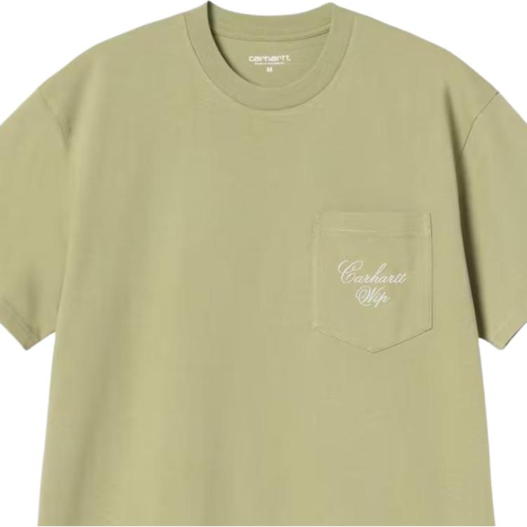 Carhartt WIP Loose Fit Embroidered Pocket Short Sleeve T-Shirt Men Tops I036204-3N8-XX