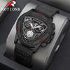 Notionr Men'S Watch Casual Men'S Blue Dial Date Display Quartz Watch Gift Box Packaging