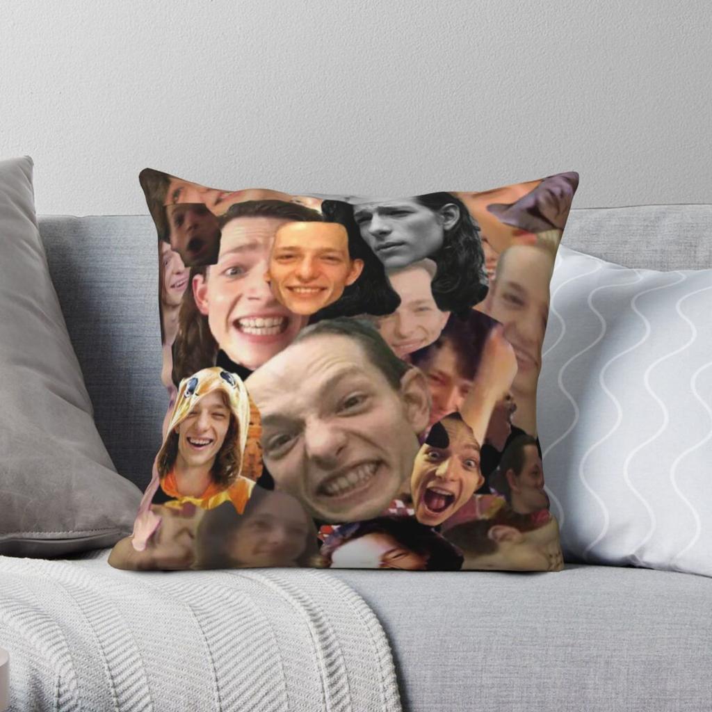Mike Faist Collage Pillowcase Polyester Linen Velvet Creative Zip Decorative Home Cushion Cover