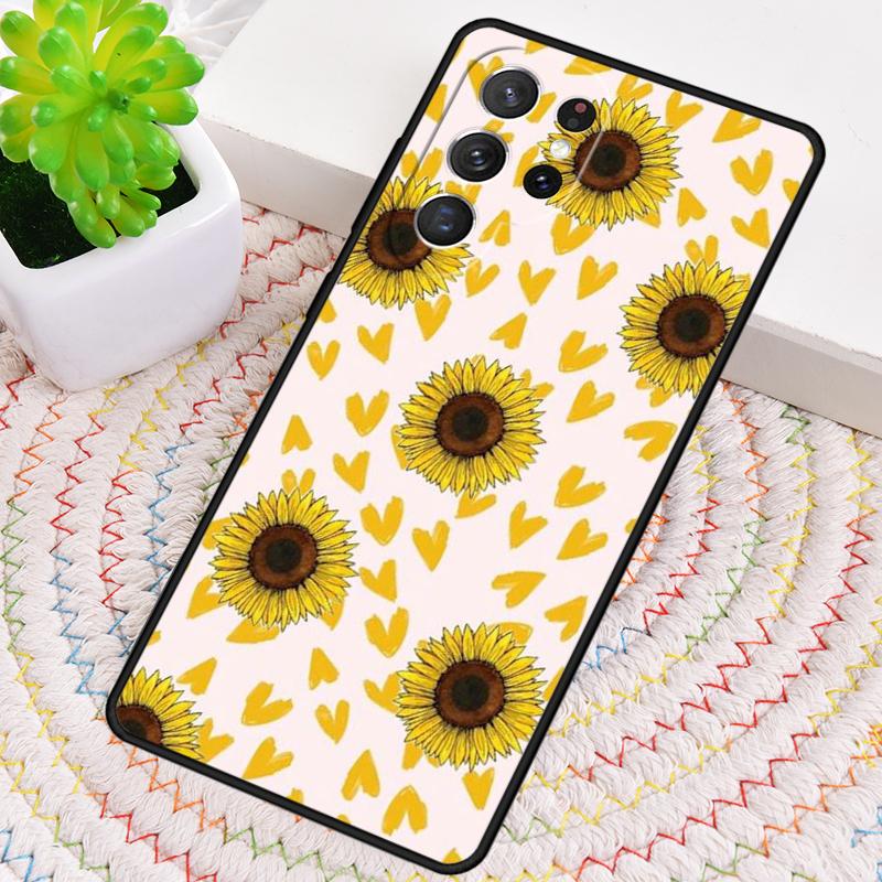 Sunflower TPU Phone Case For Samsung Galaxy Note 10 Pro S26 S25 S24 S23 S22 Ultra Plus S21 FE S20 Shockproof Cover