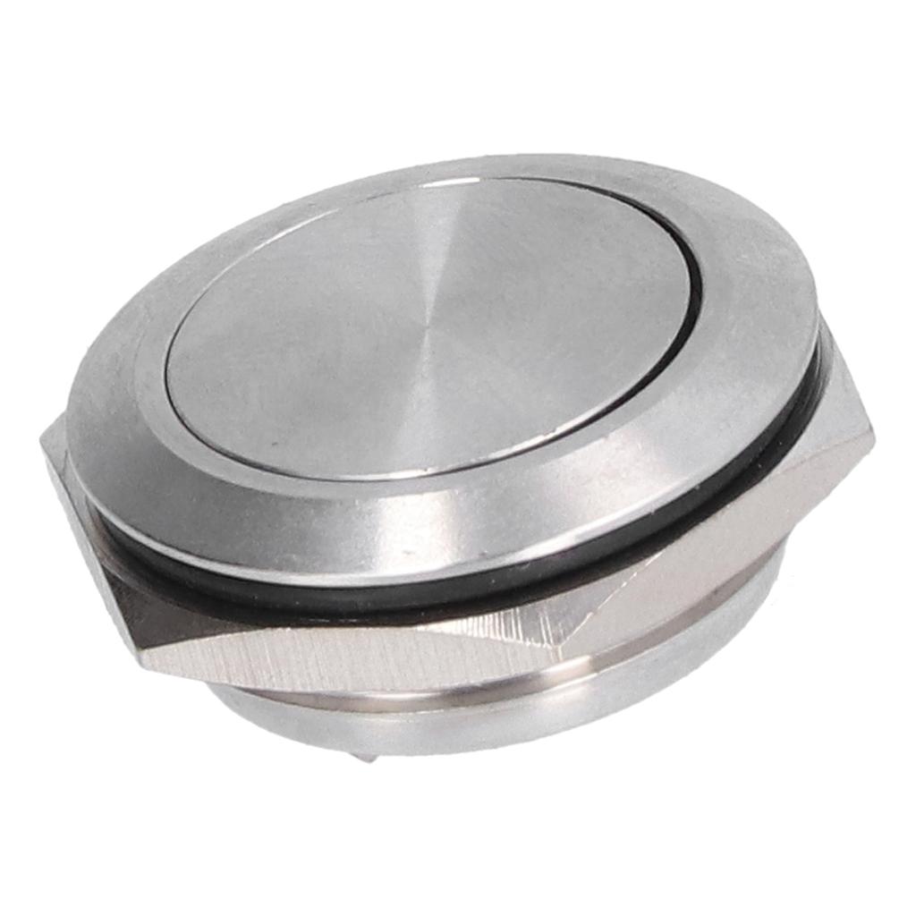 5Pcs Flat Top Button Switch Stainless Steel Waterproof Screw Terminal Power Accessories 0?220V