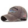 Cap Shark Animal 3d Embroidery Baseball Cap Made Sunscreen Cotton