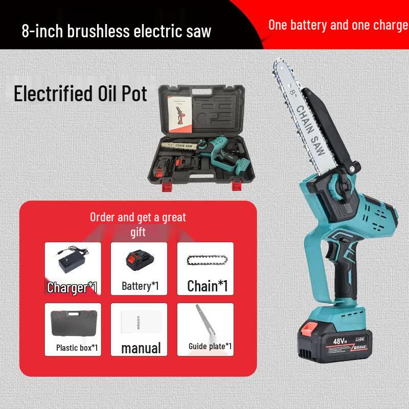 SMVP 12V Rechargeable Cordless Electric Chain Saw CN plug (adapter included)