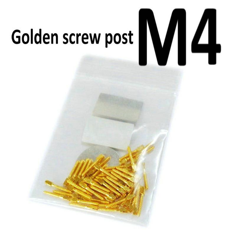 Dental Golden Plated Screw Post 50Pcs Bag High Quality Dentist Tool for Dental Restoration
