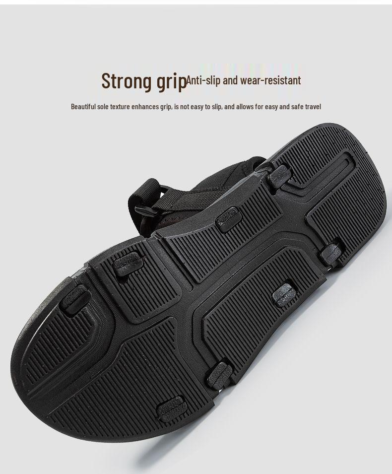 Sandali estivi antiscivolo da uomo: Scarpe da Spiaggia Sportive Resistenti all'Usura, Suola Morbida, Open-toe per Adolescenti