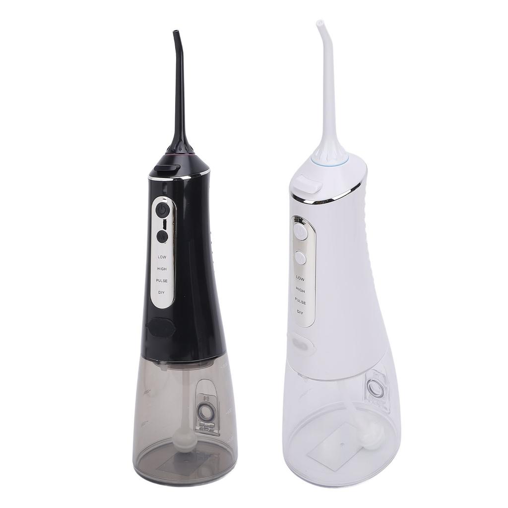 Portable Oral Irrigator 300ml Tank 4 Modes Water Resistant Cordless Teeth Cleaner for Home Office Tr
