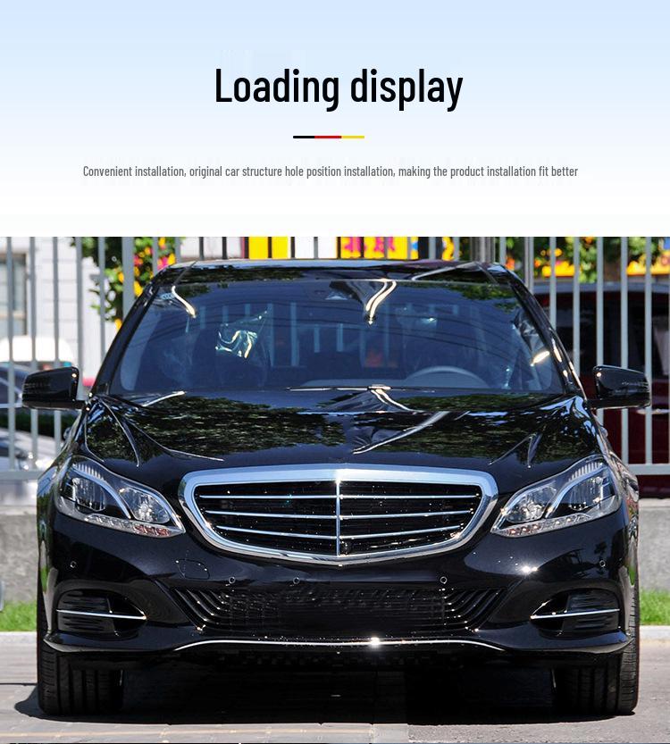 Front & Rear Bumper Chrome Trim for Mercedes-Benz: E180, E200, E260, 300L