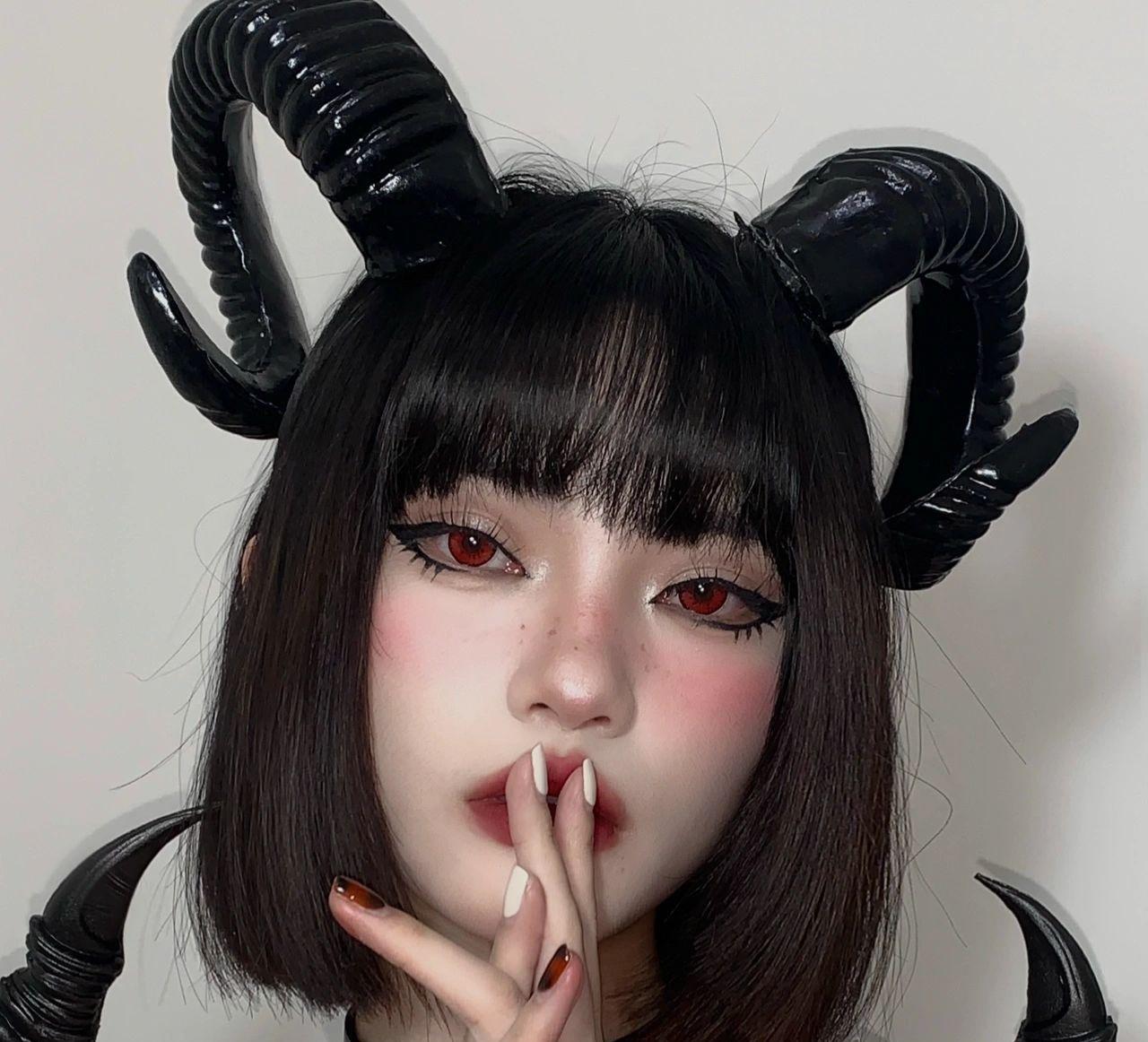 

Темная вечеринка на Хэллоуин суккуб демонические рога козьи рога повязка на голову аксессуары для волос косплей рога повязка на голову