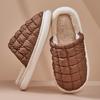New autumn and winter cotton slippers warm women's waterproof couple indoor velvet slippers home