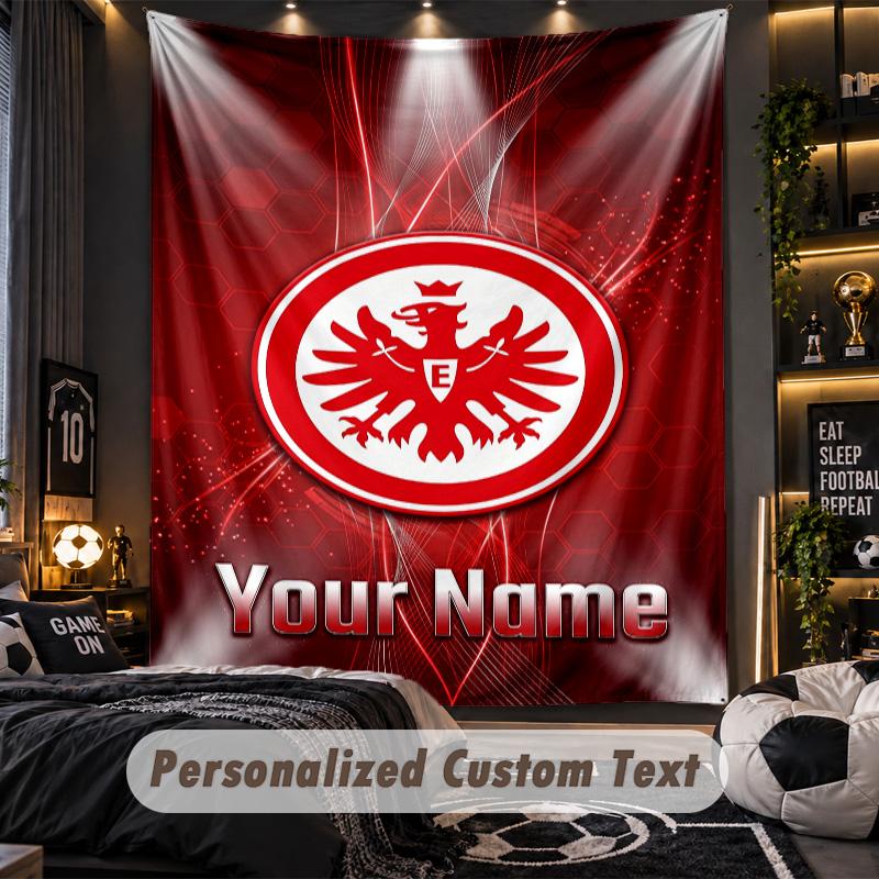 TapestryEintracht Frankfurt Custom Name Text Personalized Wall Hanging Tapestry Home Wall Decor
