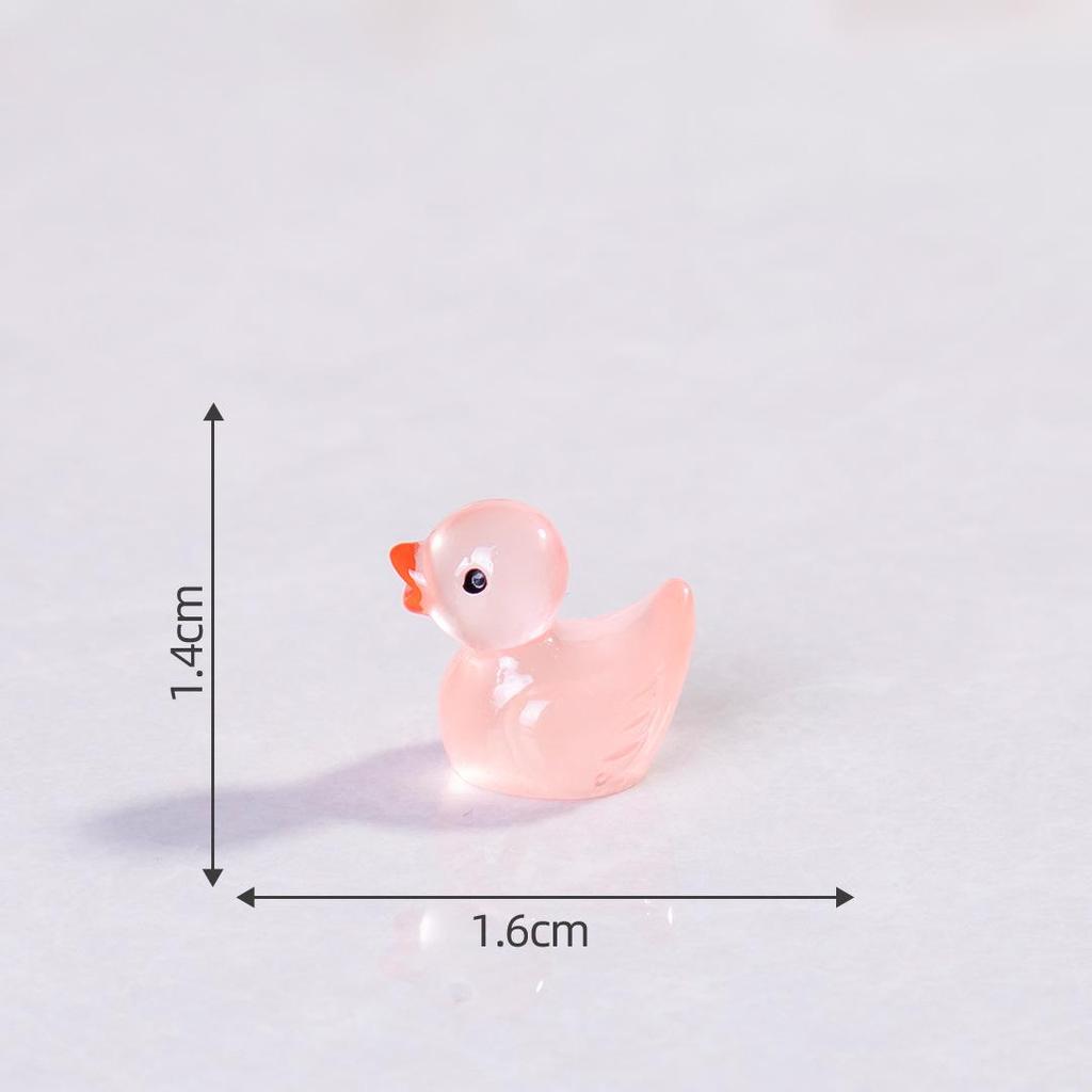 Pryskyřičná svítící kachna DIY komponenty pro šperky a vlasové doplňky