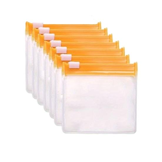 7Pcs Pill Organizer Storage Bag Set BPA Free Transparent Design Waterproof Reusable Self Sealing Medicine Bags