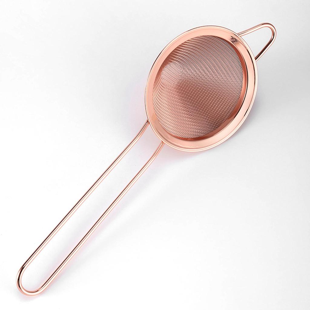 Fine Mesh Strainer 304 Stainless Steel Conical Sieve Tea Strainer with Long Handle for Cocktail Bar Coffee Juice Filtering Tools