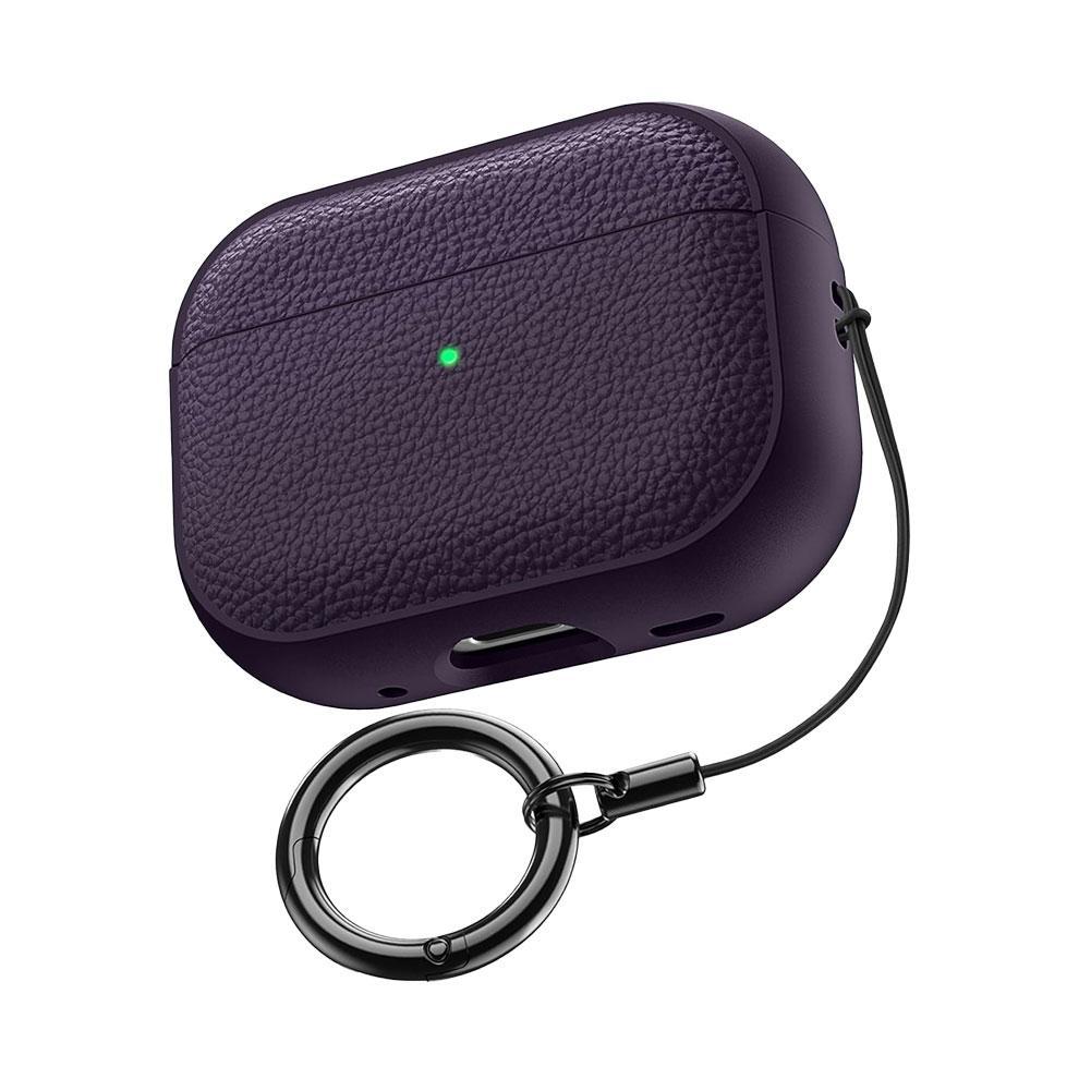 For AirPods Pro 3 Case Soft TPU Leather Design Protective Cover Headset Shell With Lanyard Anti-lost Headphone Bag