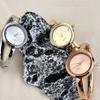 Klassische runde Armbanduhr für elegante Damen