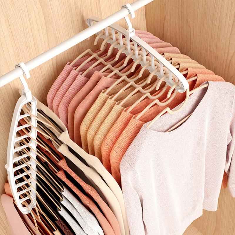 Rotating Multifunctional Hanger with Eleven Holes for Dorm and Bedroom Storage
