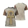 Men's Egyptian Totem 3D Printed T Shirt Summer Funny Retro Mystery Ancient Horus Harajuku Short Sleeve Streetwear