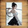 Metal Wall Art Sign for Home Decor Sword Warrior Poster Korean Drama Gift