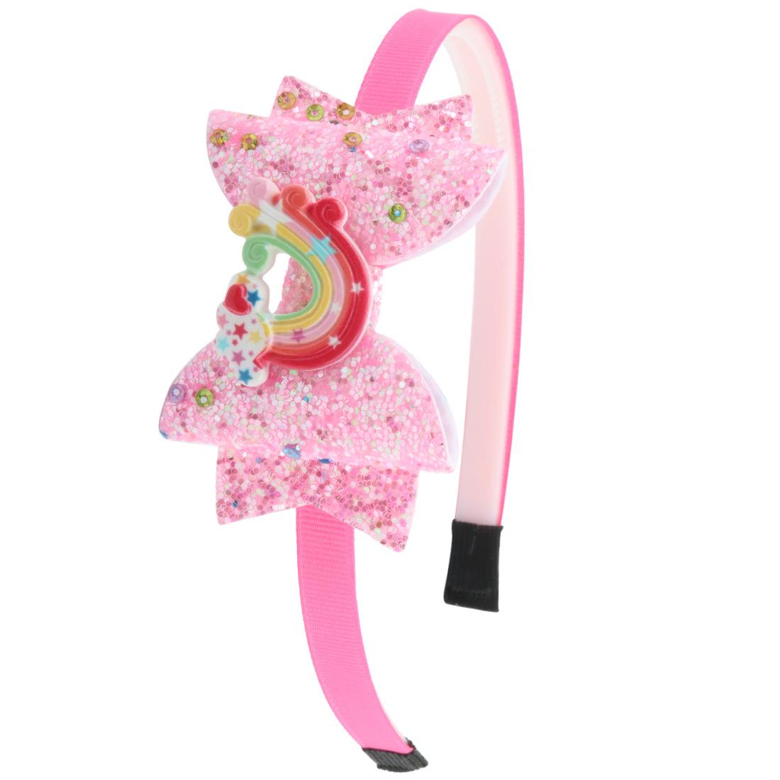 

1 шт. Милые заколки-банты для волос, повязки на голову для девочек, блестящие банты 3 дюйма, резинки для волос, радужная повязка для волос, детские аксессуары для волос