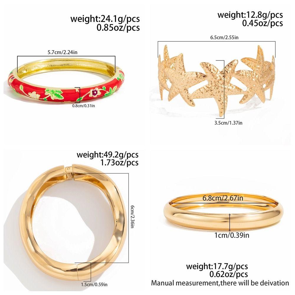 Minimalist Vintage Cloisonne Bangle Traditional Women's Hand Bracelet Glazed Bangle  Gold Jewelry