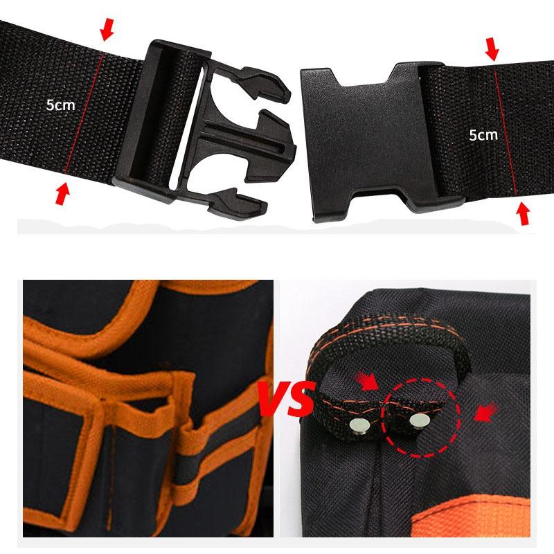 Multifunctional Maintenance Special Electrician Fanny Pack Waterproof Oxford Tool Pouch  Multi Pocket Tool Bag with Adjustable Belt