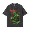 Washed Vintage Anime Dorohedoro Welcome To Chaos Kaiman Graphic Tshirts Men Women Cartoon Manga Oversized Short Sleeve T Shirt