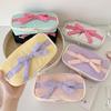 Candy Color Ballet Style Soft Pencil Case Girl Bowknot Stationery Storage Bag High-Value Vertical Pencil Case