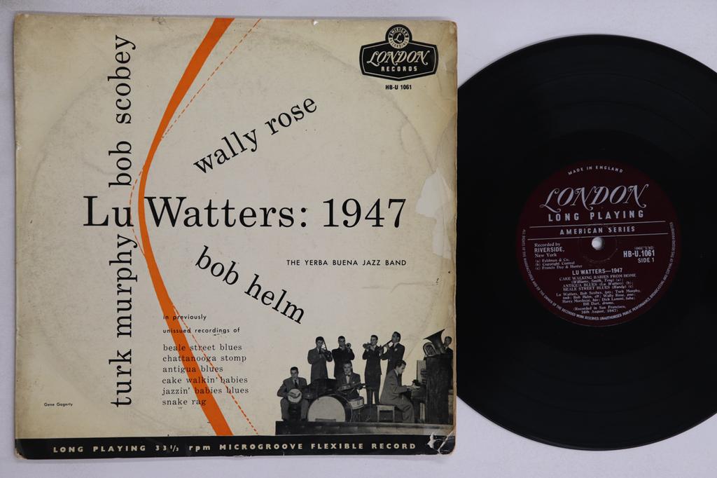 10inch Record YERBA BUENA JAZZ BAND - Lu Watters 1947 HBU1061 LONODON UK Jazz Used