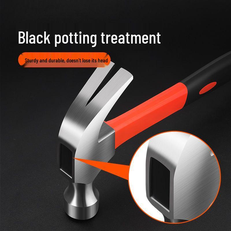 Carpenter's Claw Hammer: Durable Steel, Nail Puller, Compact One-Piece Design for Household Use