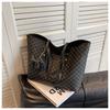 Large-capacity Bag Women's 2025 New Simple and Versatile Texture Shoulder Bag College Student Bag Tote Bag