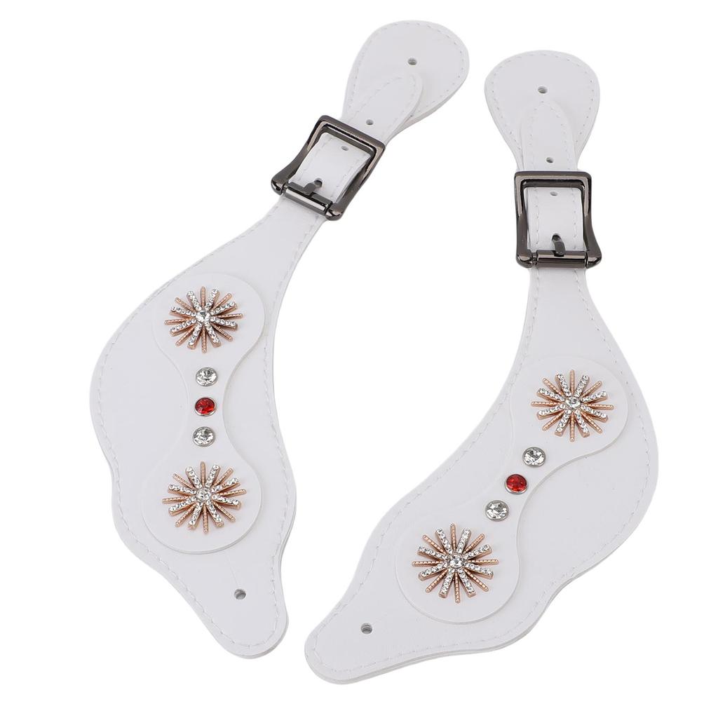 Spur Straps   Rhinestone Floral Boots Vintage Spur Straps for Horse  s   Length Handcrafted