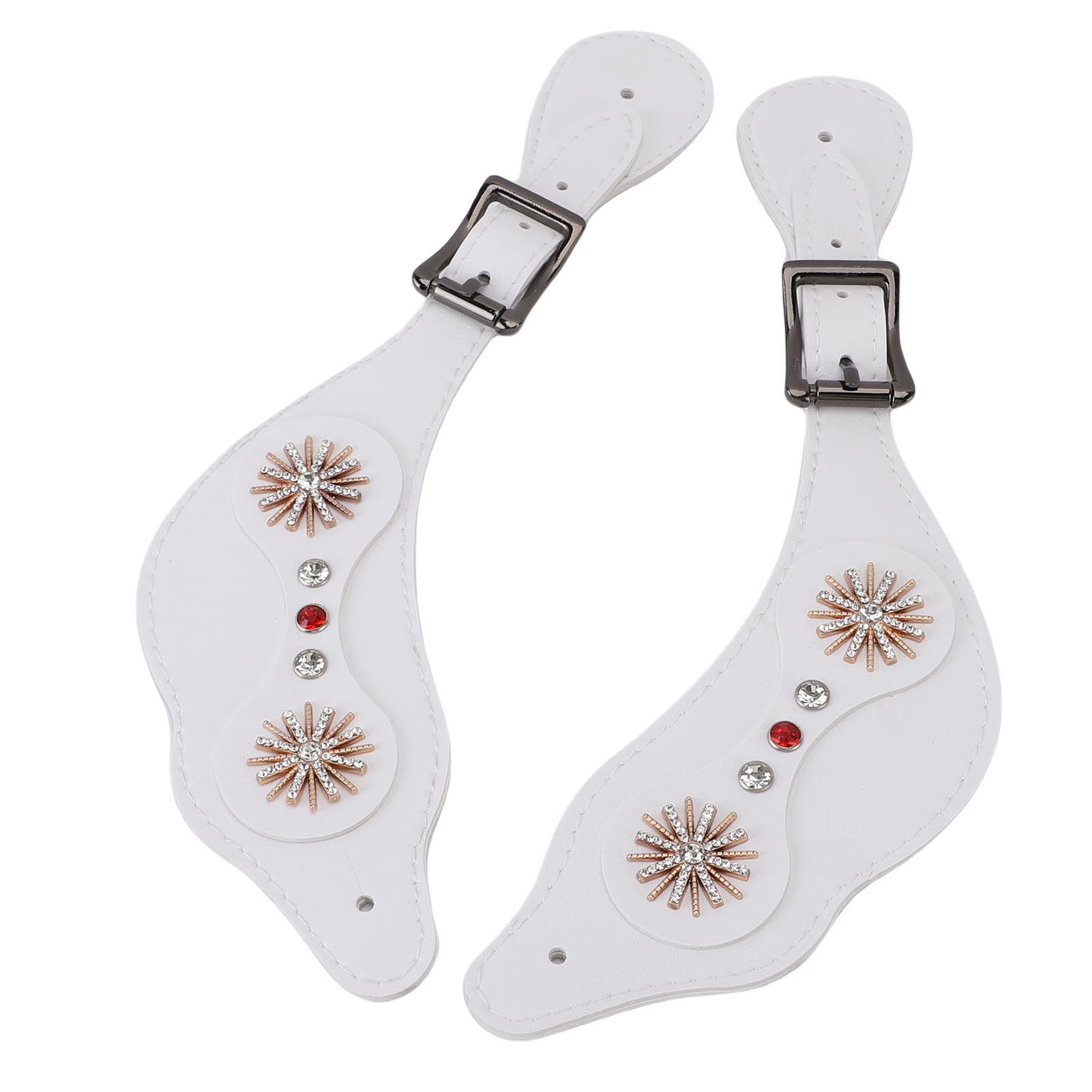 Lanières d'éperons   Bottes Florales Strassées Lanières d'Éperons Vintage pour Cheval s   Longueur Fabriqué à la Main