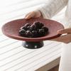 Large Capacity High-legged Fruit Plate Draining Candy Plates Snack Serving Tray  for Kitchen